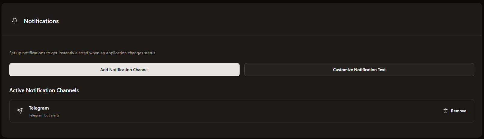Notification Settings