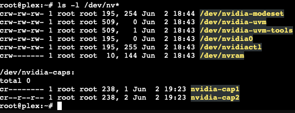 NVIDIA devices in LXC