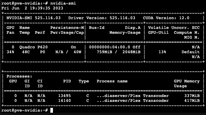 Plex using NVIDIA GPU 2