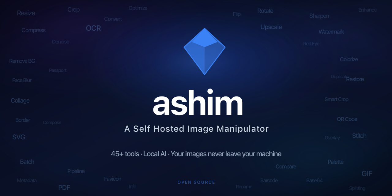 ashim — A Self Hosted Image Manipulator