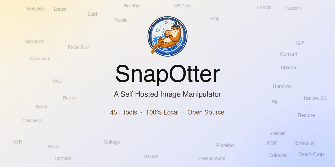 SnapOtter - A Self Hosted Image Manipulator
