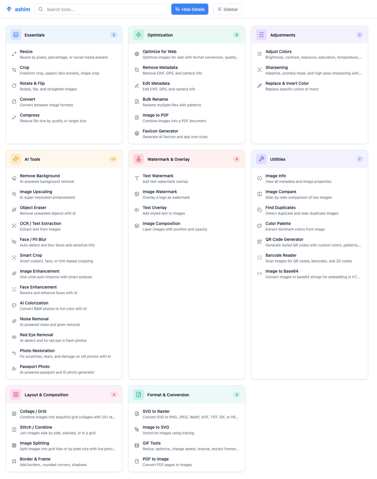 ashim - Dashboard