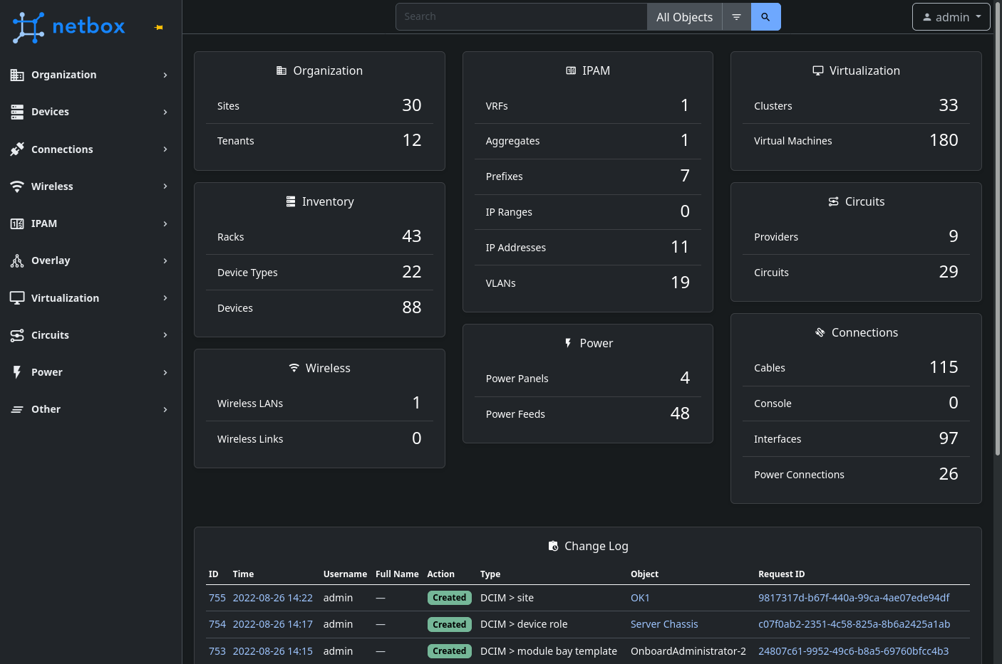 Main page (dark mode) Screenshot of main page (dark mode)