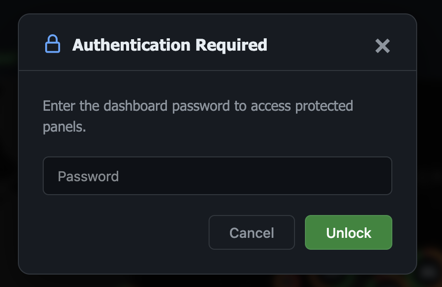 Authentication Modal